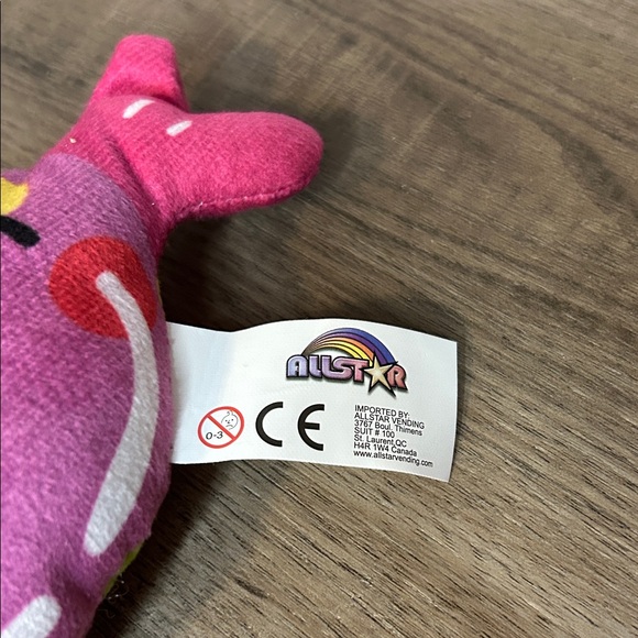 Pink Candy Stuffed Toy with Colorful Dots - Picture 3 of 3